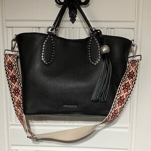 Michael Kors Brooklyn Tote/Satchel Black missing original shoulder strap